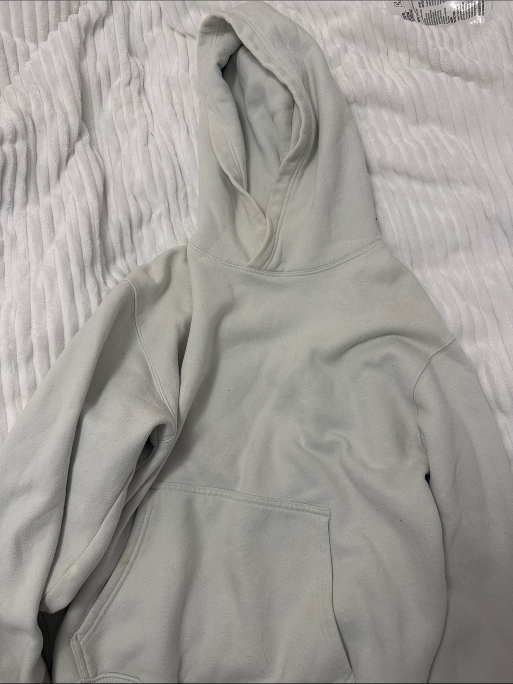 Aritzia Lightweight Hooded Pullover - Pale Gray